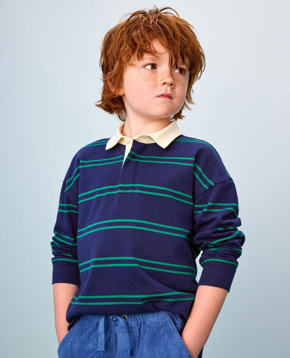 Striped Rugby Full Sleeves Shirt